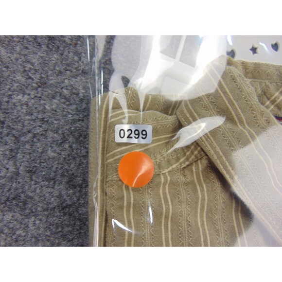 Territory Ahead Shirt Mens Large Gray Green Stripe Floral Button Down Collar - Picture 8 of 8